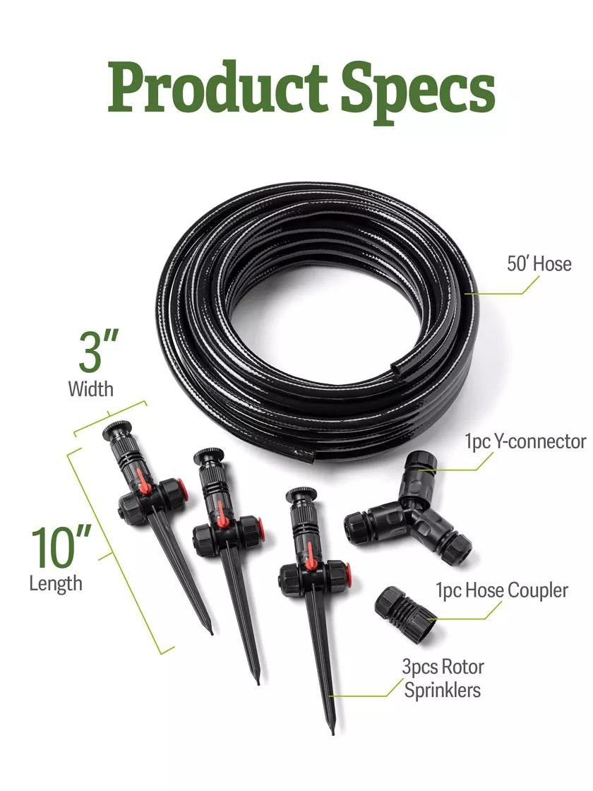 Snip-n-SprayTM Garden and Landscape Sprinkler System
