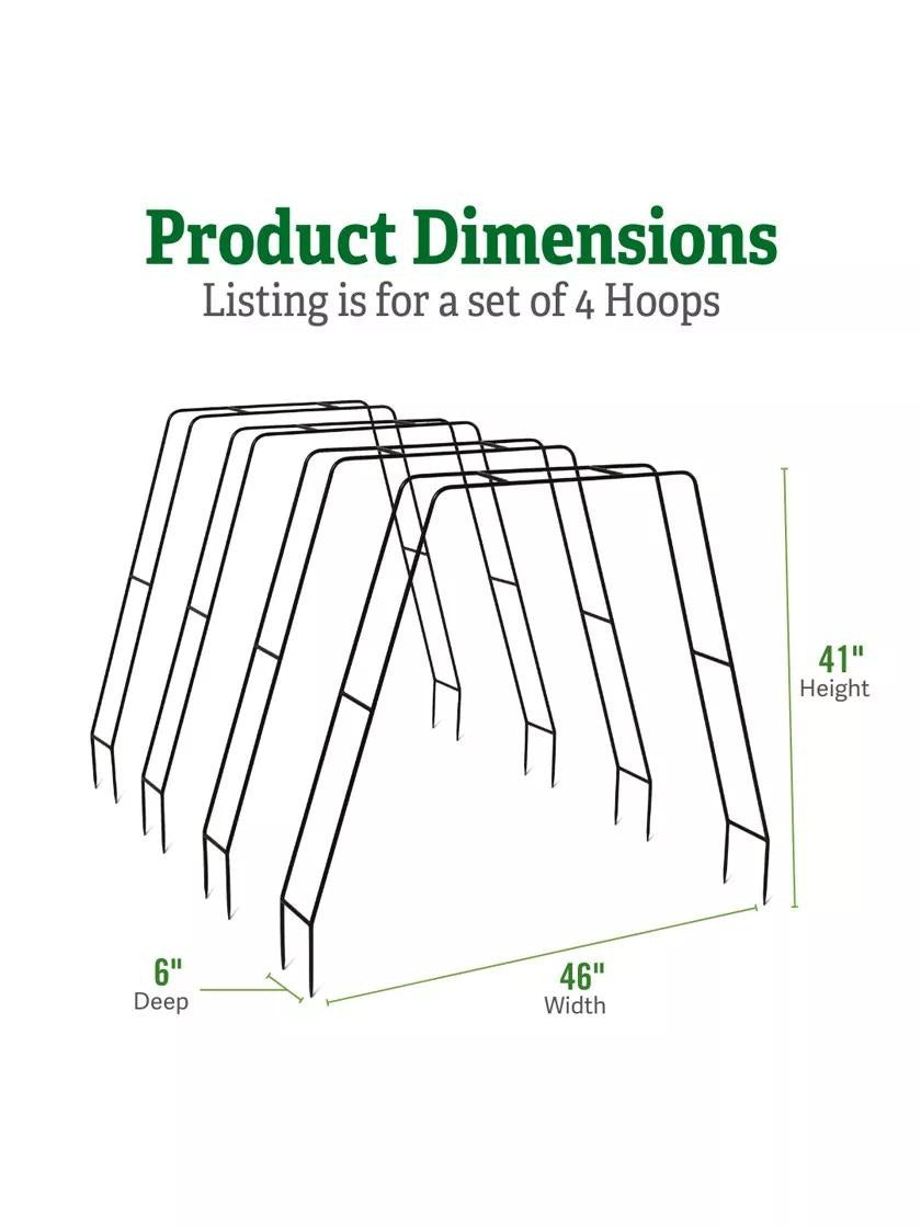 ZenithTM Garden Hoops, Set of 4