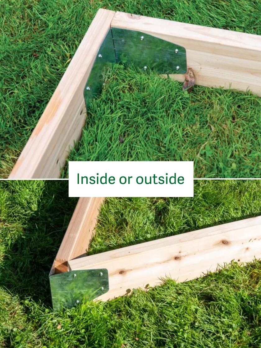Gardener's Adjustable Raised Bed Corners, Set of 4
