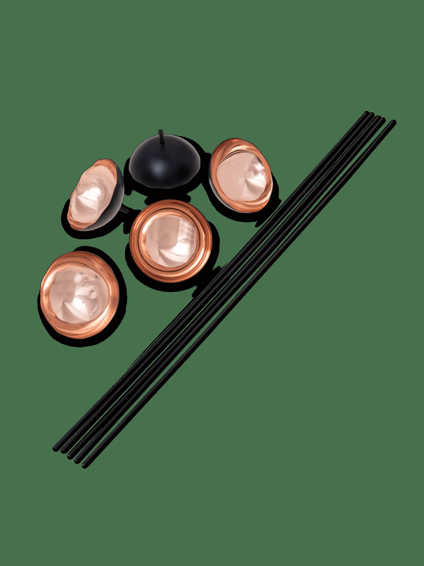 Copper Poppy Sways, Set of 5