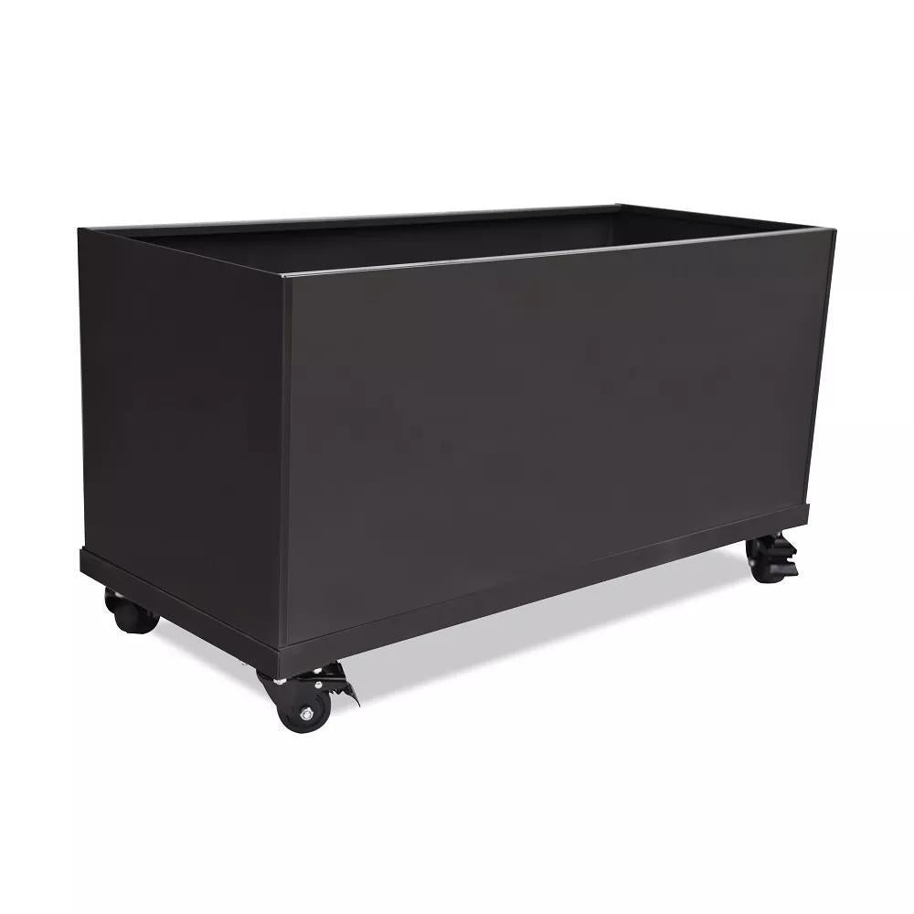 Nice Aluminum Trough Planter with Casters
