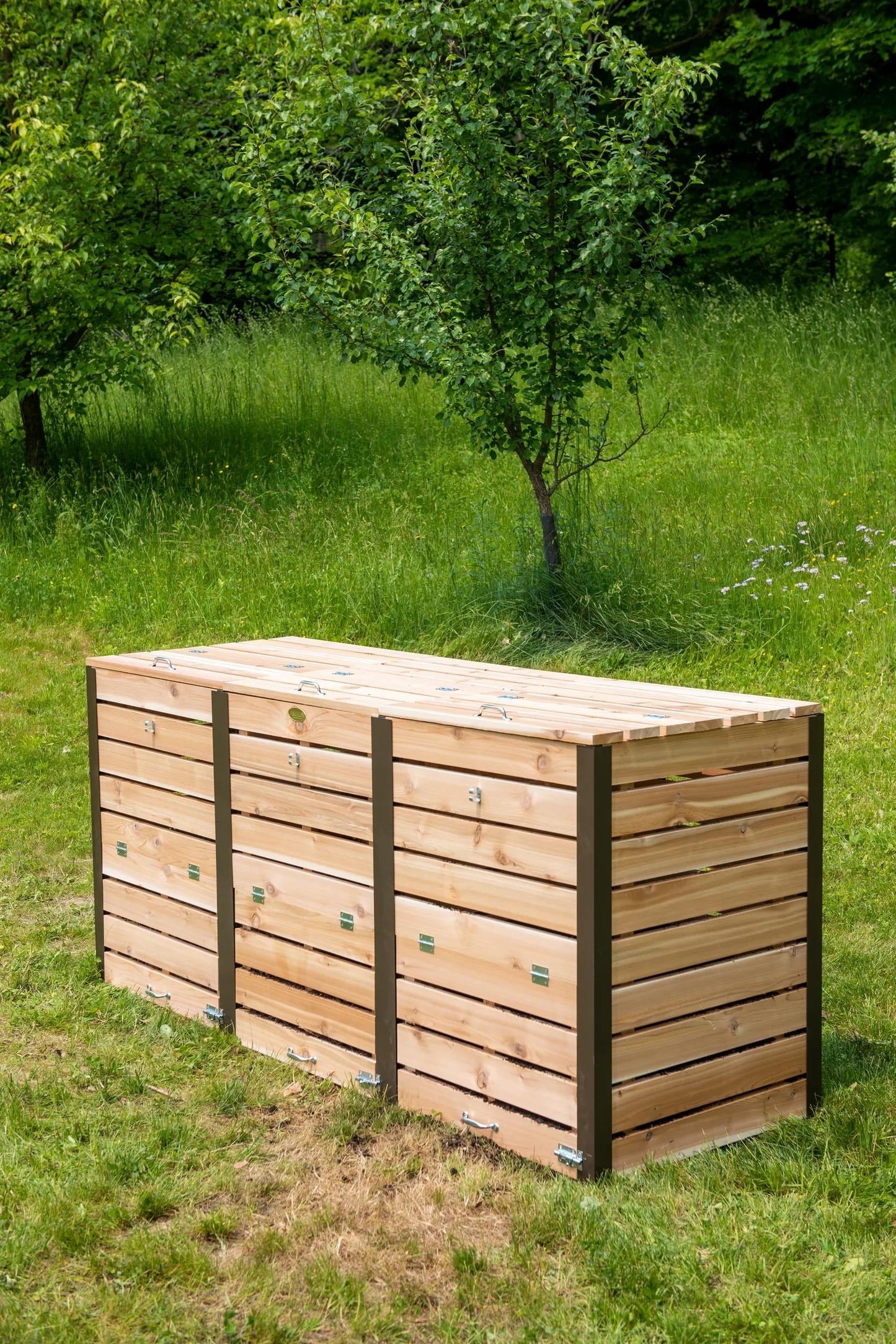 Cedar Three Bin Composter