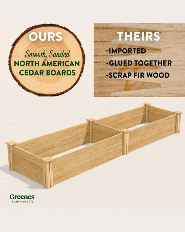 2' Cedar Raised Bed Garden Beds