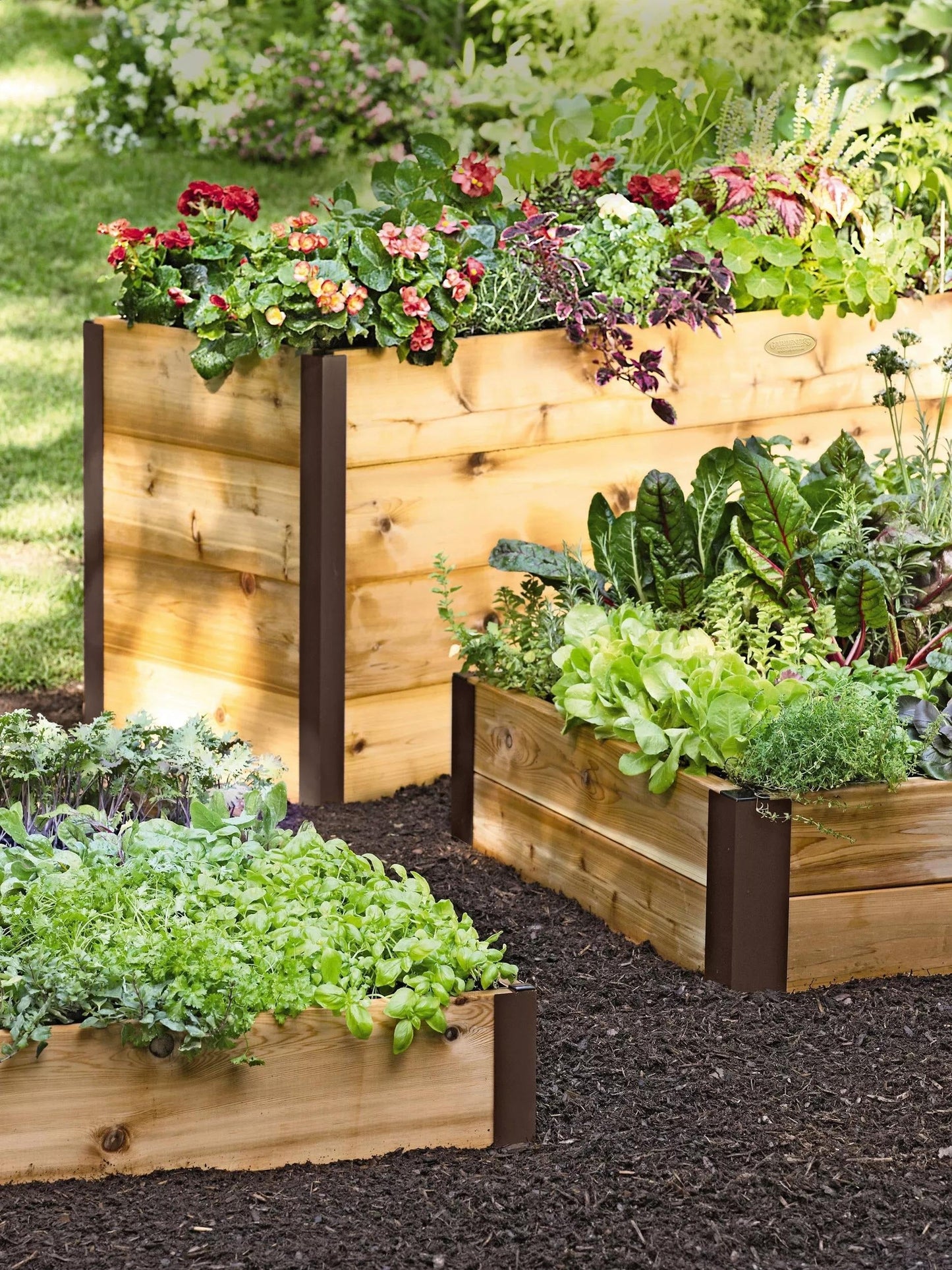 Elevated Cedar Raised Bed, 2' x 8'